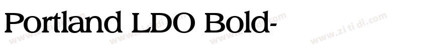 Portland LDO Bold字体转换